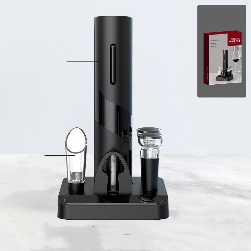 0Electric Wine Bottle OpenerFEATURES:


Material: The Electric Wine Bottle Opener is constructed with high-quality ABS, a durable and lightweight material known for its impact resistance and loElectric Wine Bottle Opener