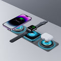 0Magnetic Folding Wireless ChargerFEATURES:


Magnetic Wireless Charger: This innovative charger is equipped to charge your iPhone, Apple Watch, and AirPods simultaneously, streamlining your chargingMagnetic Folding Wireless Charger