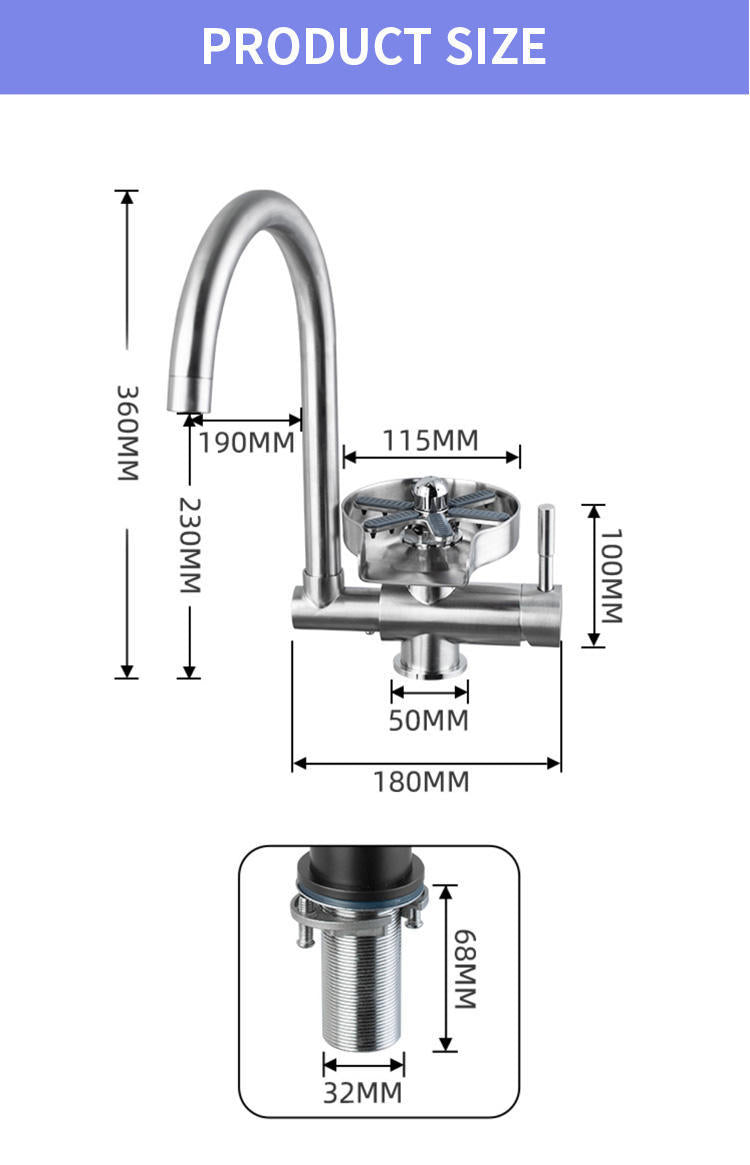 0Automatic Rotary Glass WasherFEATURES:


Easy Dishwashing: The ultimate solution to effortlessly and efficiently clean your glassware. This innovative device is designed to make your dishwashingAutomatic Rotary Glass Washer