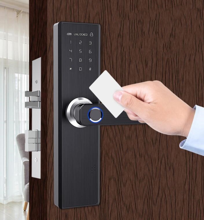 0Electronic Smart Door LockFEATURES:


6 in 1 Keyless Entry Door Lock: This smart door lock offers multiple methods for locking and unlocking, ensuring maximum convenience and flexibility. It Electronic Smart Door Lock