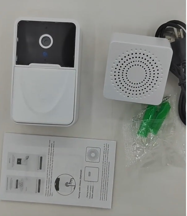 0Smart Control Video DoorbellFEATURES:


Connection Method: The video doorbell can be connected to your smartphone or other compatible devices using both Bluetooth and WiFi technology. This enabSmart Control Video Doorbell