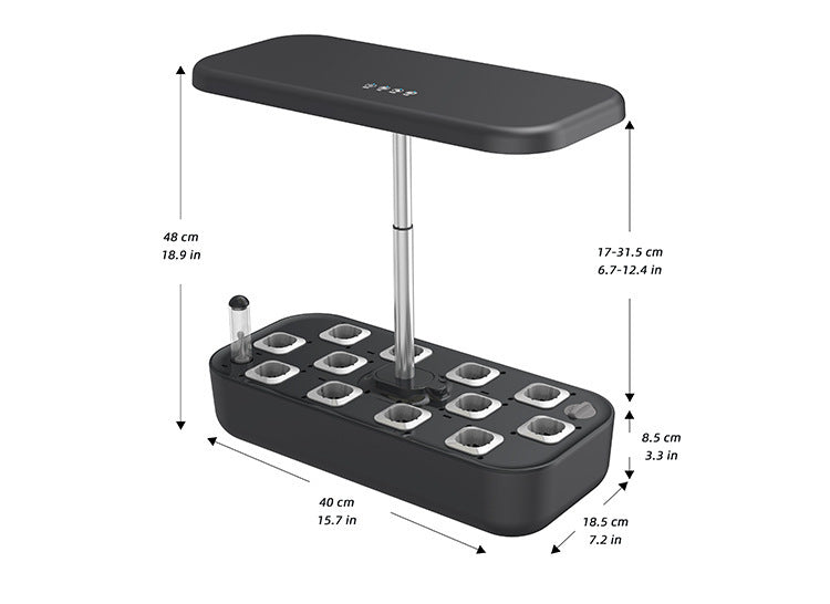 0Hydroponic Smart Plant PotFEATURES:


Hydroponic System: The smart plant pot utilizes a hydroponic system, which means that plants are grown in a nutrient-rich water solution instead of soil.Hydroponic Smart Plant Pot