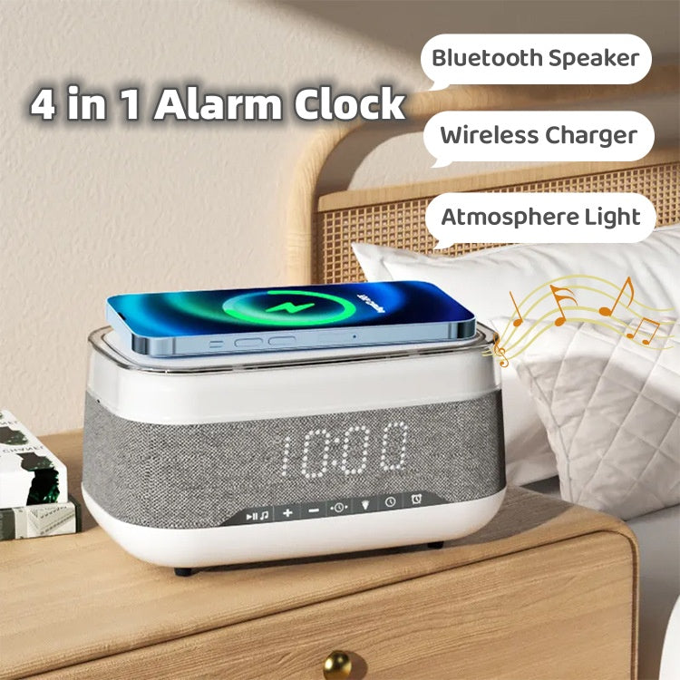 0Intelligent Multifunctional Alarm ClockFEATURES:


All-in-One Convenience: Enjoy the convenience of having multiple essential functions integrated into one device. This alarm clock seamlessly combines an Intelligent Multifunctional Alarm Clock