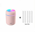 0USB Car & Home Air HumidifierOverview:
 


 Spray function/operation: turn on the power, and wait for the water-absorbing cotton wick inside the product to fully absorb water, then short press tHome car charging