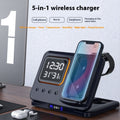 5W 5-in-1 Wireless Charging StandOverview:


 1. Multi-Device Wireless Charging: Simultaneously support fast charging of multiple devices, including phones, watches, and headphones, while keeping tr15W Wireless Chargers